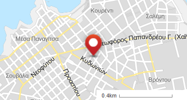 Location of business on map