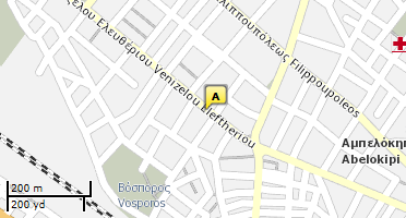 Location of business on map