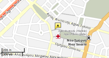 Location of business on map