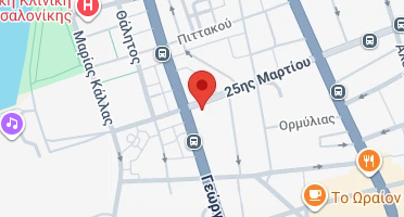 Location of business on map