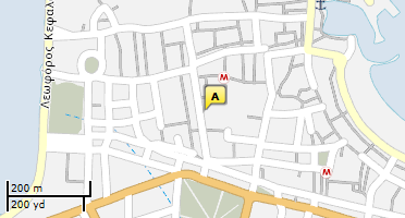 Location of business on map
