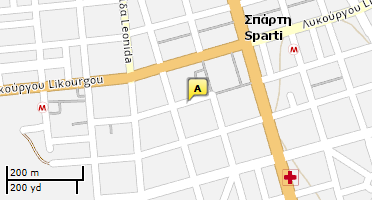 Location of business on map