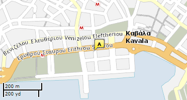 Location of business on map
