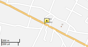 Location of business on map