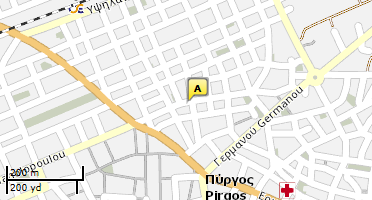 Location of business on map
