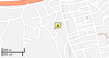 Location of business on map