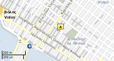 Location of business on map