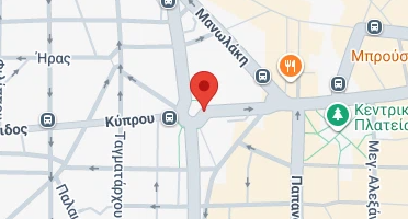 Location of business on map