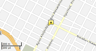 Location of business on map