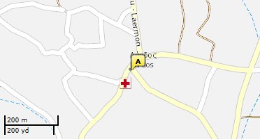 Location of business on map