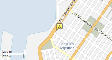 Location of business on map