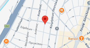 Location of business on map