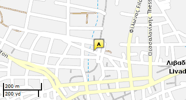 Location of business on map