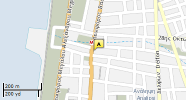 Location of business on map