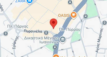 Location of business on map