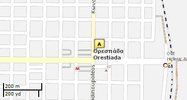 Location of business on map