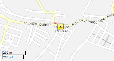 Location of business on map