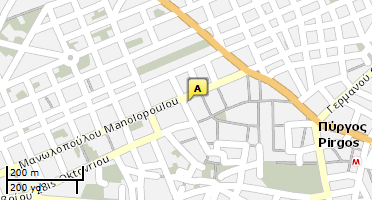 Location of business on map