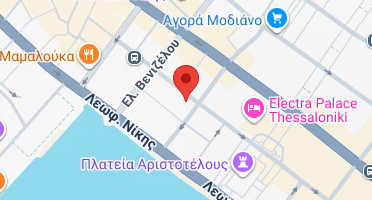 Location of business on map