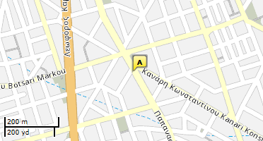 Location of business on map