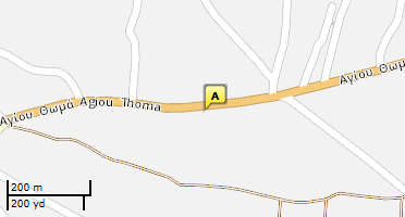 Location of business on map