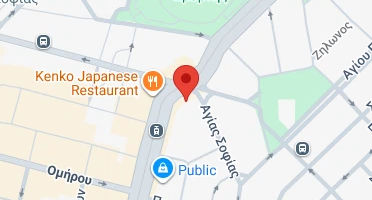 Location of business on map