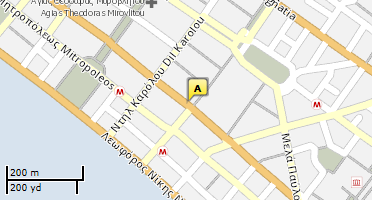 Location of business on map