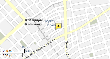 Location of business on map