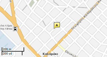 Location of business on map