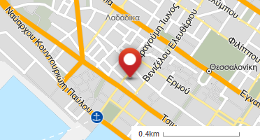 Location of business on map