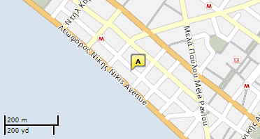 Location of business on map
