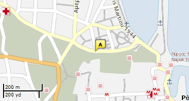 Location of business on map