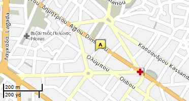 Location of business on map