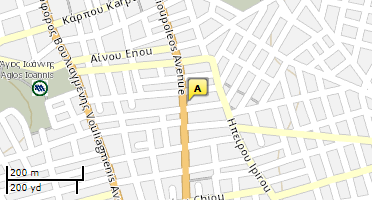 Location of business on map