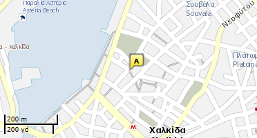 Location of business on map