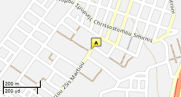 Location of business on map