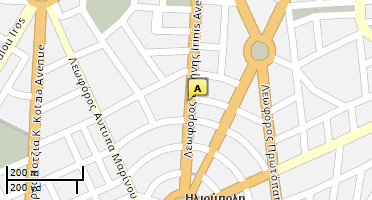 Location of business on map
