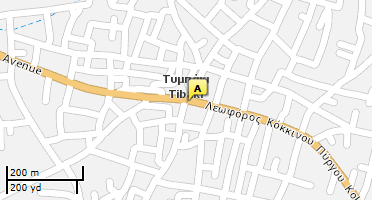 Location of business on map