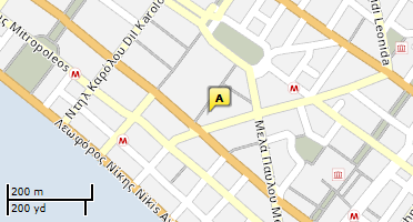 Location of business on map