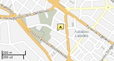 Location of business on map