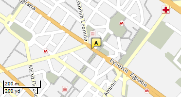 Location of business on map