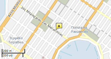 Location of business on map