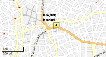 Location of business on map