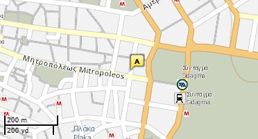 Location of business on map