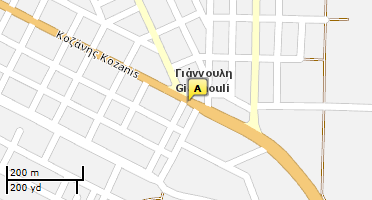 Χάρτης και σημείο της επιχείρησης