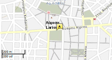 Location of business on map