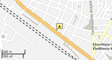 Location of business on map