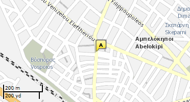 Location of business on map