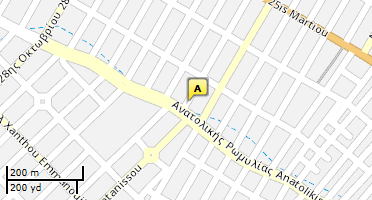 Location of business on map