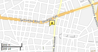 Location of business on map